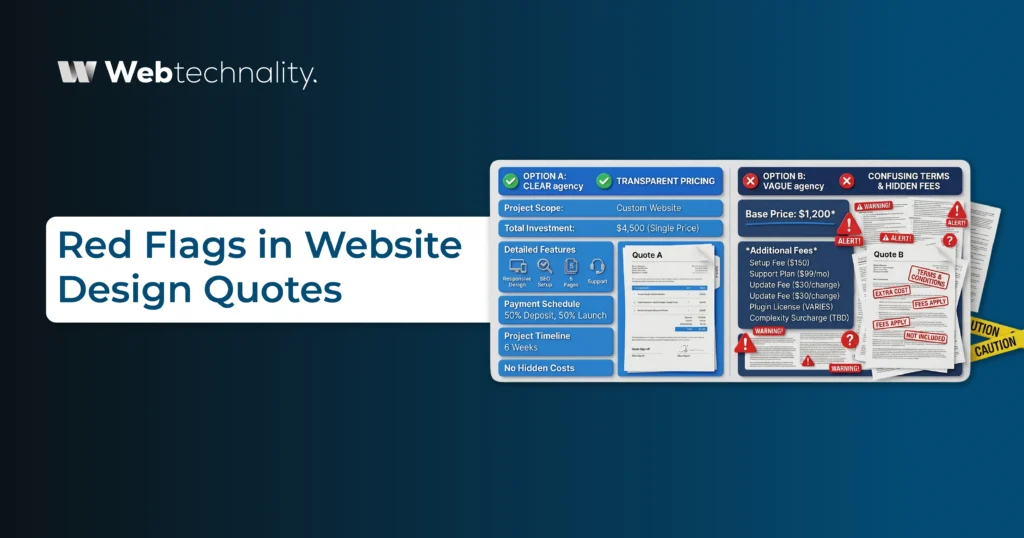 Red Flags in Website Design Quotes